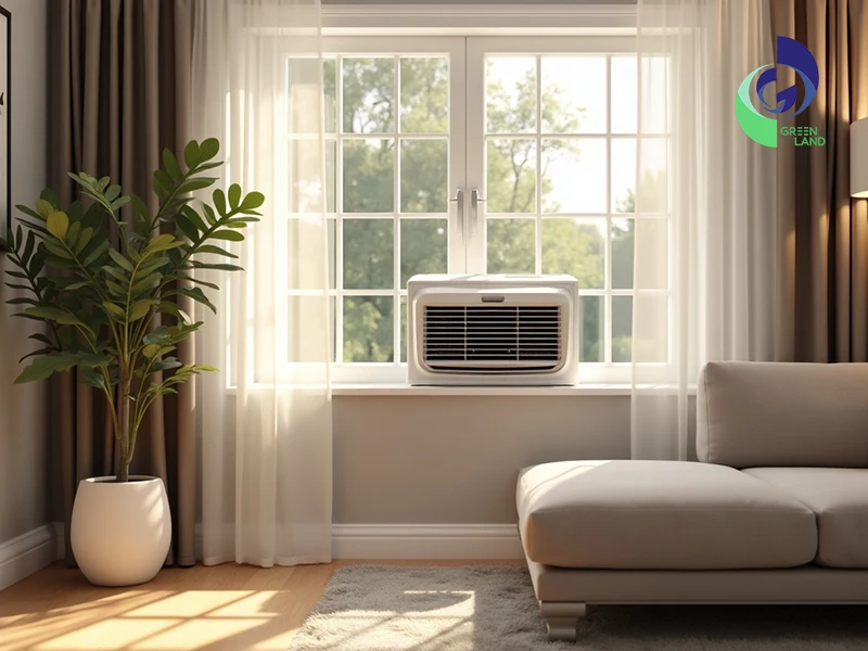 کولر گازی پنجره ای گرین در خانه مدرن