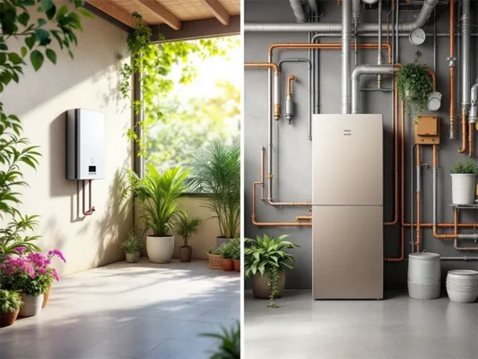 تفاوت پکیج دیواری و پکیج زمینی